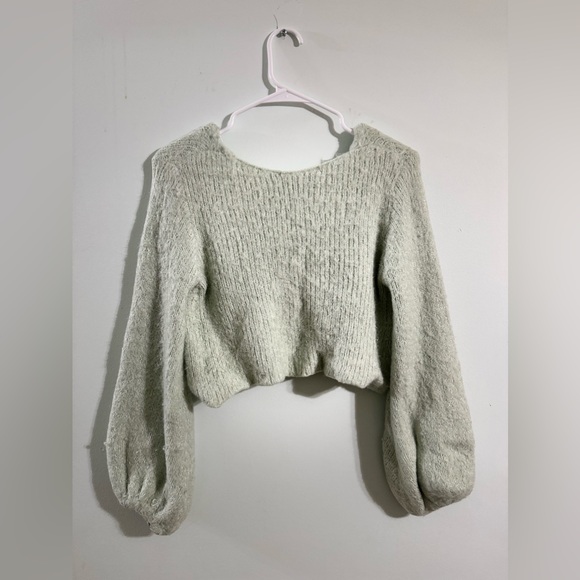 Bow-tie cropped sweater - Picture 3 of 3